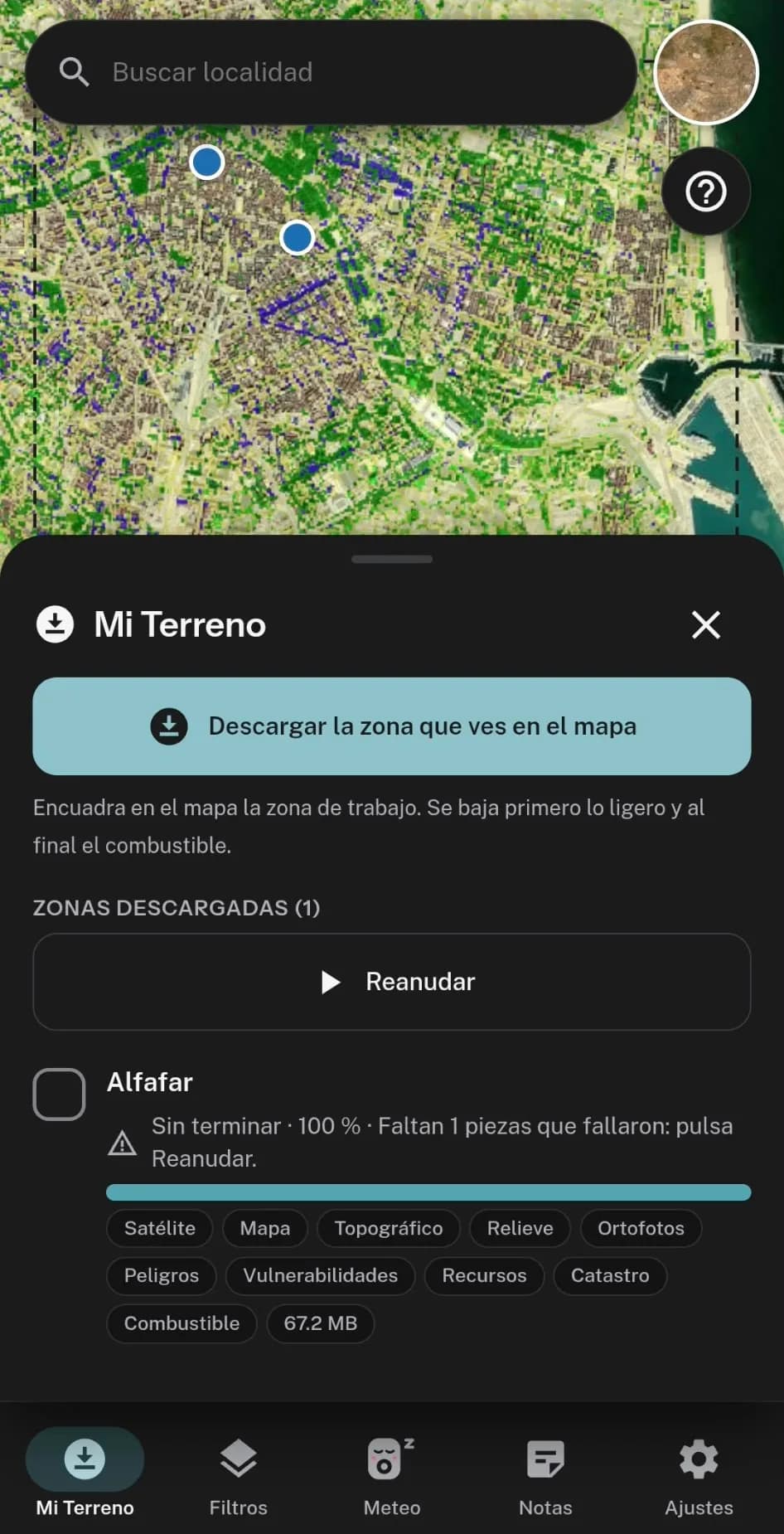 Screenshot · Offline field app