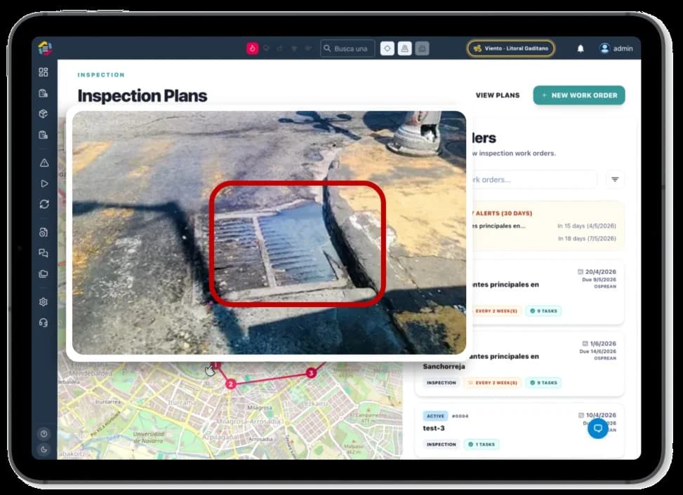 Capture d'écran · Plans d'inspection
